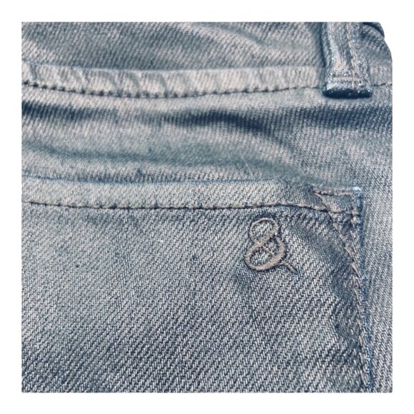 Lou & Grey Womens Modern Skinny Ankle Pants 27/4 Dark Denim Cotton/Spandex Blend - Picture 10 of 10